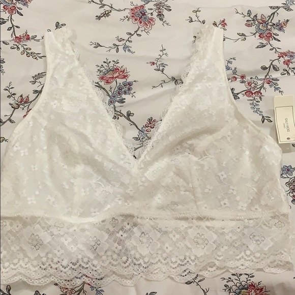 Gully Hicks White Lace Bralette - Picture 1 of 2